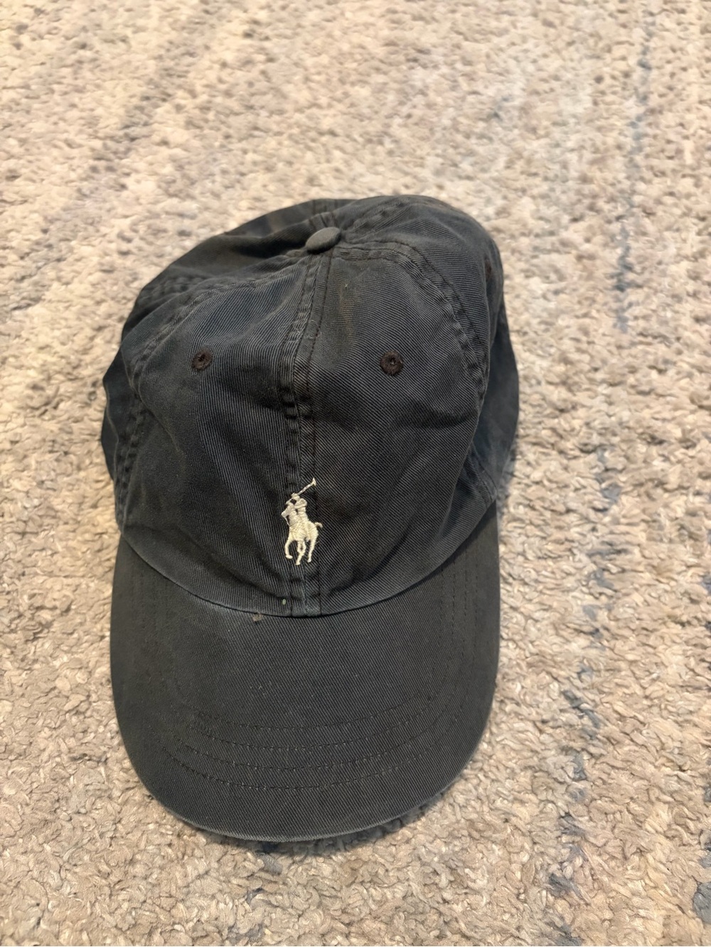 Polo Ralph Lauren Men's Classic Cotton Chino Baseball Cap Dad Hat Black White Po